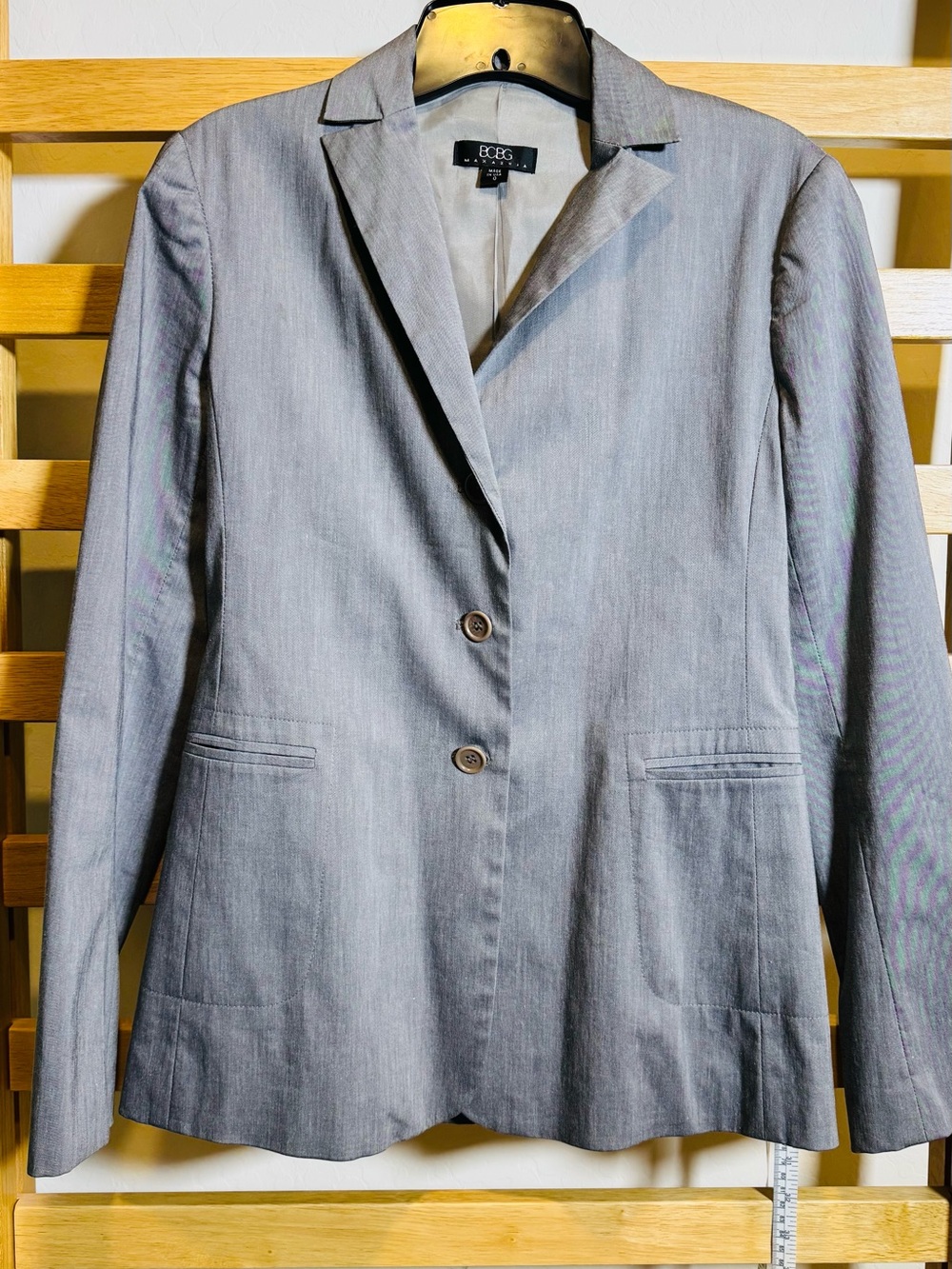 BCBGMaxAzria Light Gray Women's Tailored Blazer